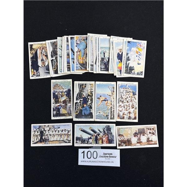 Lot of 30 1939 Will's Cigarette Cards - Life in the Royal Navy