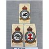 Image 4 : 2 Military Hat Badges and 3 RAF Badges Cigarette Cards