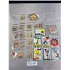 Image 1 : Lot of 7 Looney Tunes Prism Vending Machine Stickers and a Lot of Old Comic Stamps