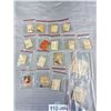 Image 3 : Lot of 7 Looney Tunes Prism Vending Machine Stickers and a Lot of Old Comic Stamps