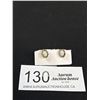Image 1 : Antique Genuine Opal Stud Earrings Gold Tone