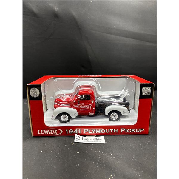 1:24 Scale Die Cast Lennox 1941 Plymouth Pickup in Original Box