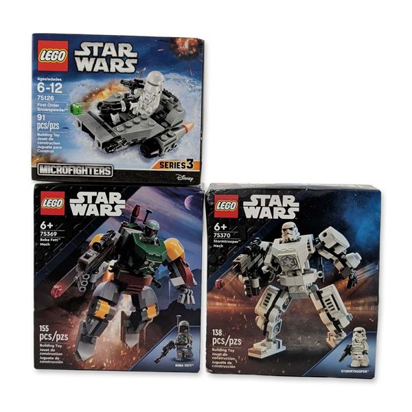 Three LEGO Star Wars Building Sets