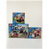 Image 2 : Three LEGO City Police and Fire Building Sets