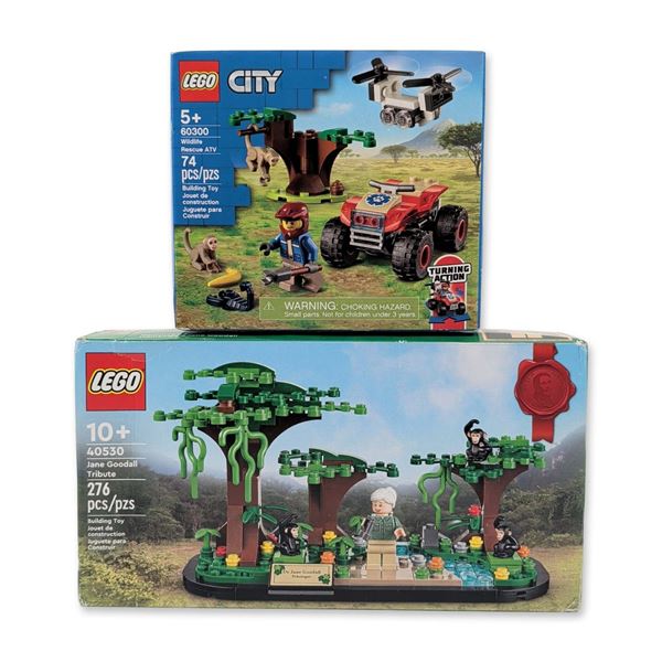 A Pair of LEGO Wildlife Conservation Construction Sets