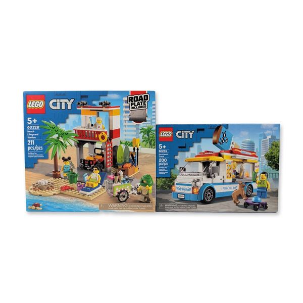 Pair of LEGO City Factory Sealed Construction Sets