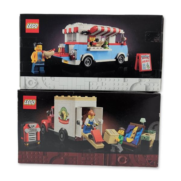 A Pair of LEGO Icons Vehicle Building Sets