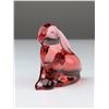 Image 2 : Moser Red Crystal Bunny Paperweight