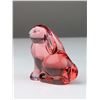Image 3 : Moser Red Crystal Bunny Paperweight