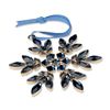 Image 1 : Swarovski Crystal Blue Gema  Holiday Snowflake Ornament