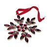 Image 1 : Swarovski Red Crystal Gema Holiday Snowflake Ornament