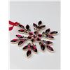 Image 2 : Swarovski Red Crystal Gema Holiday Snowflake Ornament