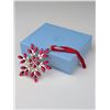 Image 4 : Swarovski Red Crystal Gema Holiday Snowflake Ornament