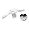 Image 1 : Two Swarovski SCS Faceted Lead Crystal Ornaments