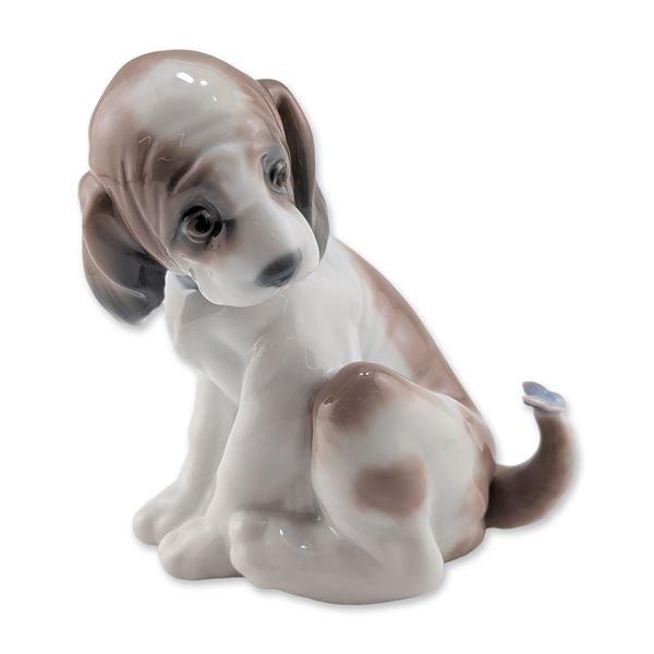 Lladro Gentle Surprise Porcelain Puppy Figurine