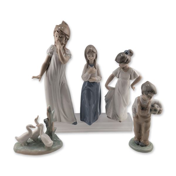 5pc NAO by Lladro Porcelain Figurines