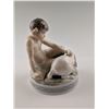 Image 2 : Royal Copenhagen Christian Thomsen Porcelain Faun with Rabbit Figurine