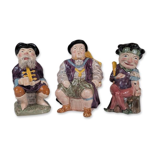 3pc Melba Ware English Toby Jugs