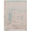 Image 2 : Wesley Wess Smith (American, b. 1958) 3D Hand-cast Paper Art, Desert Window, Signed