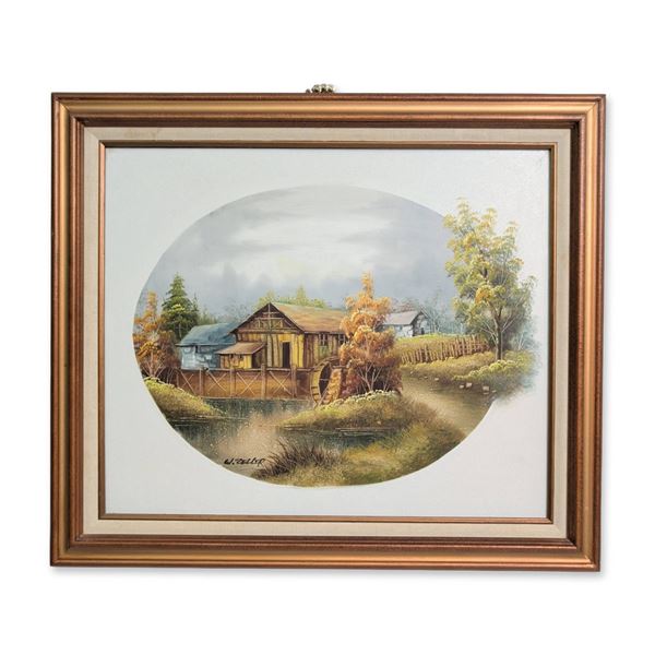 W. Zeller Oil on Canvas, Landscape