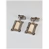 Image 2 : Silver-Tone Rhinestone and Glass Earrings and Necklace Set