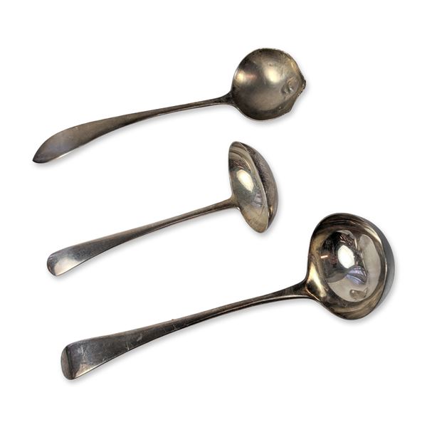 Trio of Sterling Silver Ladles includes Georg Jensen