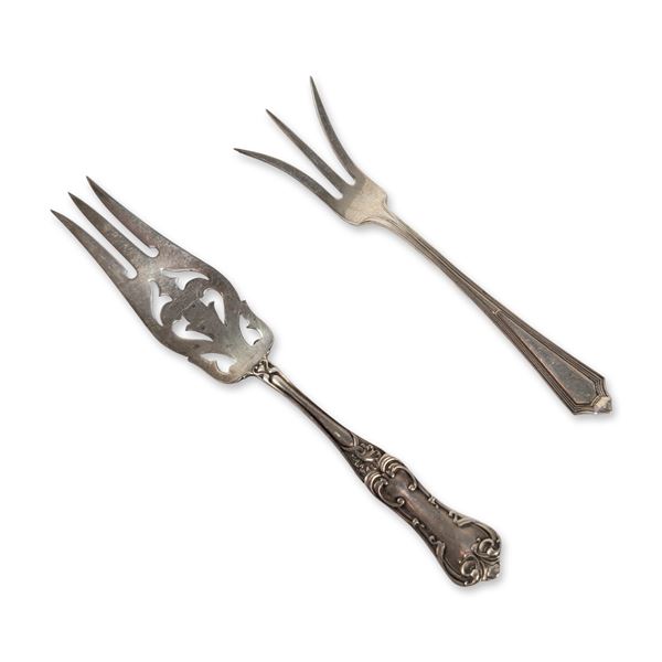 2pc Sterling Silver Serving Forks includes Gorham