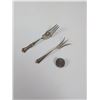 Image 4 : 2pc Sterling Silver Serving Forks includes Gorham