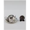Image 5 : 2pc Amcraft Sterling Silver Teapot Tea Infuser Set