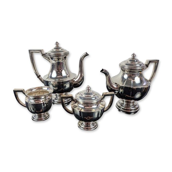 Mid-Century Japanese Sterling Silver Tea and Coffee Service