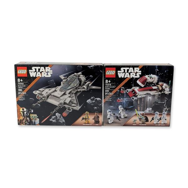 2pc LEGO Star Wars Mandalorian Sets, BARC Speeder Escape & Pirate Snub Fighter