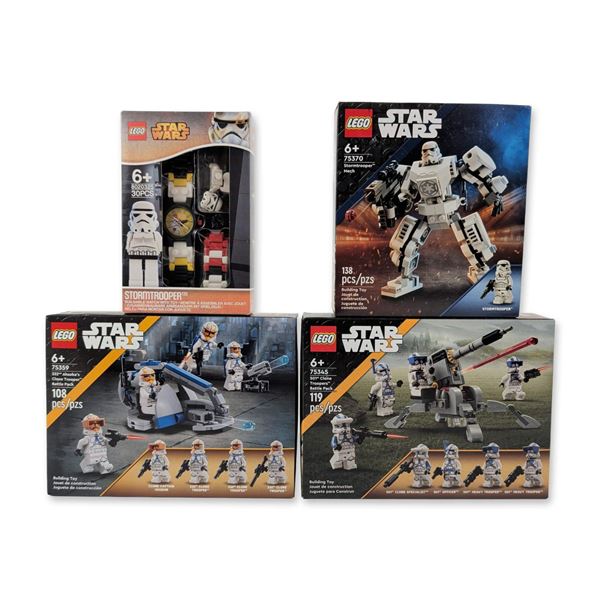 Group of Four LEGO Star Wars Building Sets