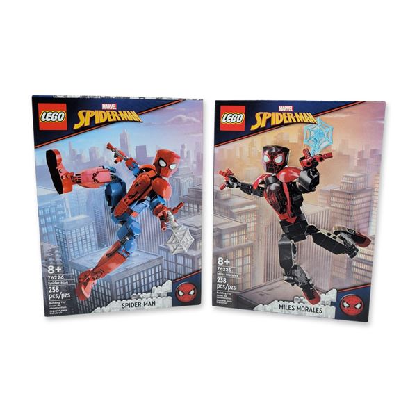 2 LEGO Spider-Man and Miles Morales Building Toys