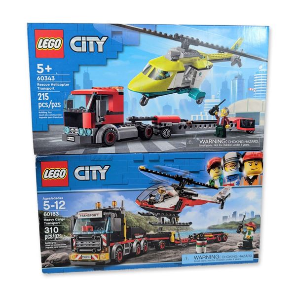 2pc LEGO City Transport Building Sets