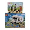 Image 1 : LEGO 60283 Holiday Camper Van & 40529 Children's Amusement Park Bundle