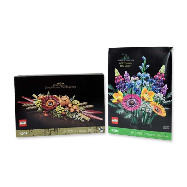 2pc LEGO Icons Botanical Collection Sets