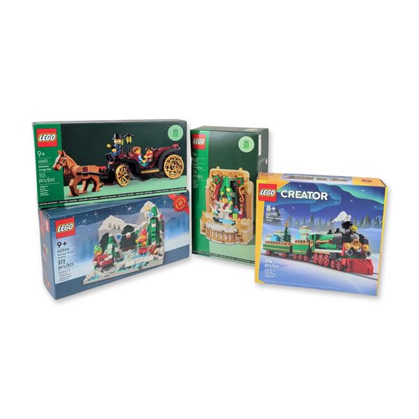 Group of Four LEGO Holiday Building Sets