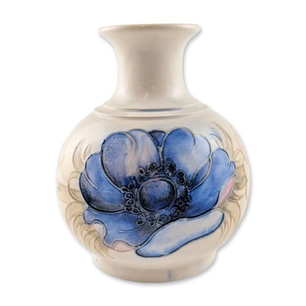 Walter Moorcroft Anemone Pattern Pottery Vase