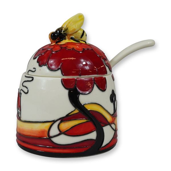 Old Tupton Ware by Jeanne McDougall Lidded Honey Pot with Spoon Set, Noon