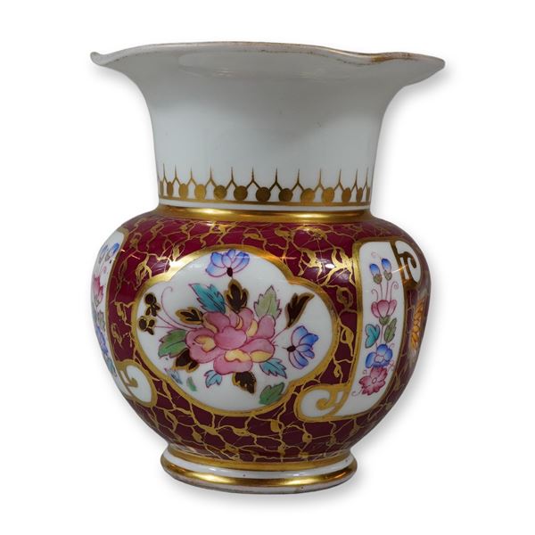 Wedgwood Hand Painted Porcelain Small Floral Vase