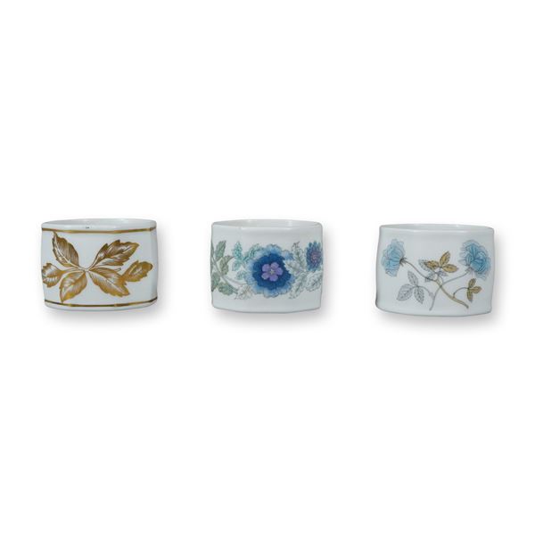 3pc Wedgwood Bone China Napkin Rings
