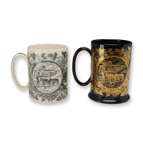 2pc Wedgwood 200th Anniversary Commemorative Mugs, 1959