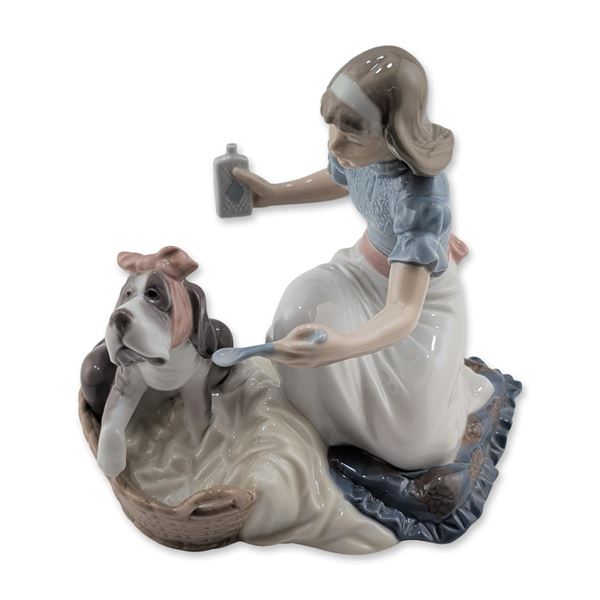 Lladro Take Your Medicine Figurine