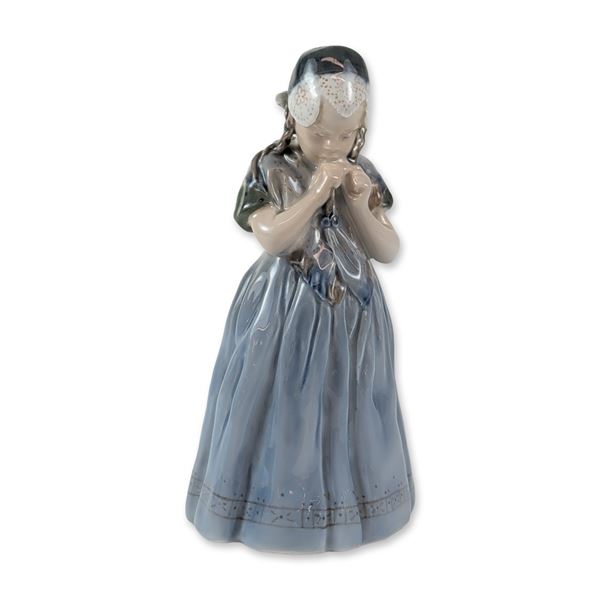 Royal Copenhagen Porcelain Bornholm Girl Figurine
