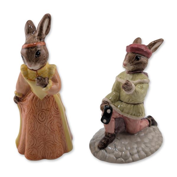 Royal Doulton Bunnykins Romeo and Juliet Figurines