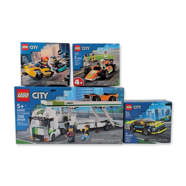 4pc LEGO City Automotive Building Set Collection