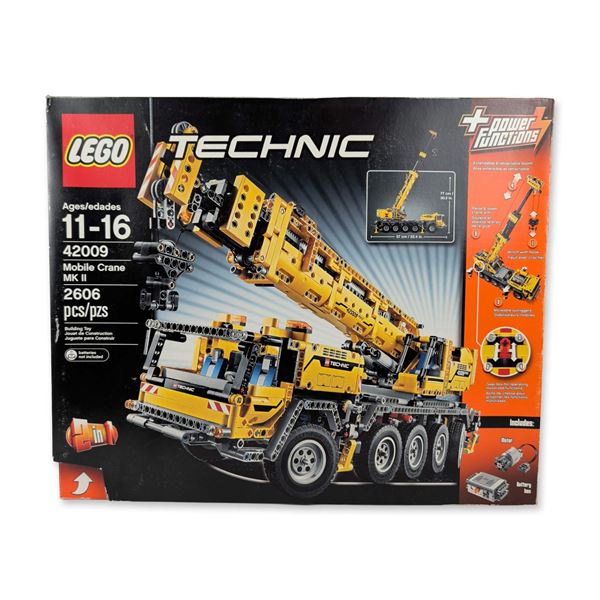 LEGO Technic 42009 Mobile Crane MK II Building Set includes Battery Box