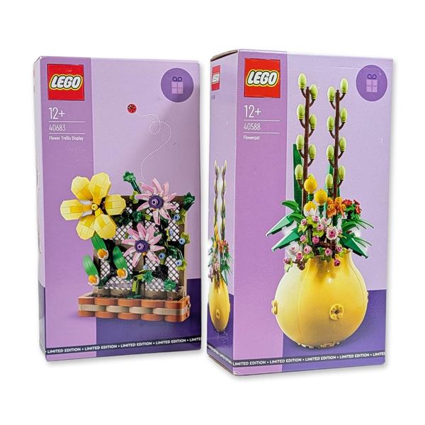 Pair of LEGO Botanical Collection Building Sets