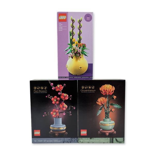 Three LEGO Botanical Collection Building Sets