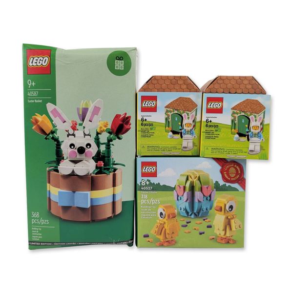 Collection of Four LEGO Easter Building Sets